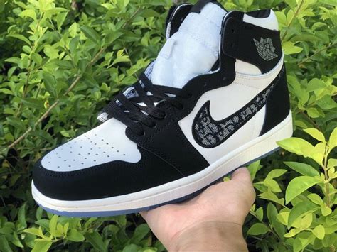 air jordan 1 dior black and white|Dior jordan 1 release date.